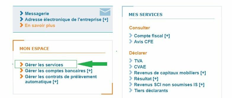 Guichet Unique TVA step 1