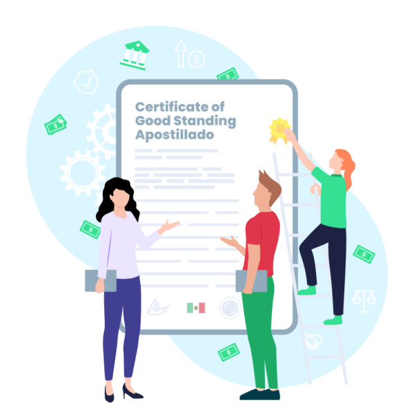 Certificate of Good Standing apostillado