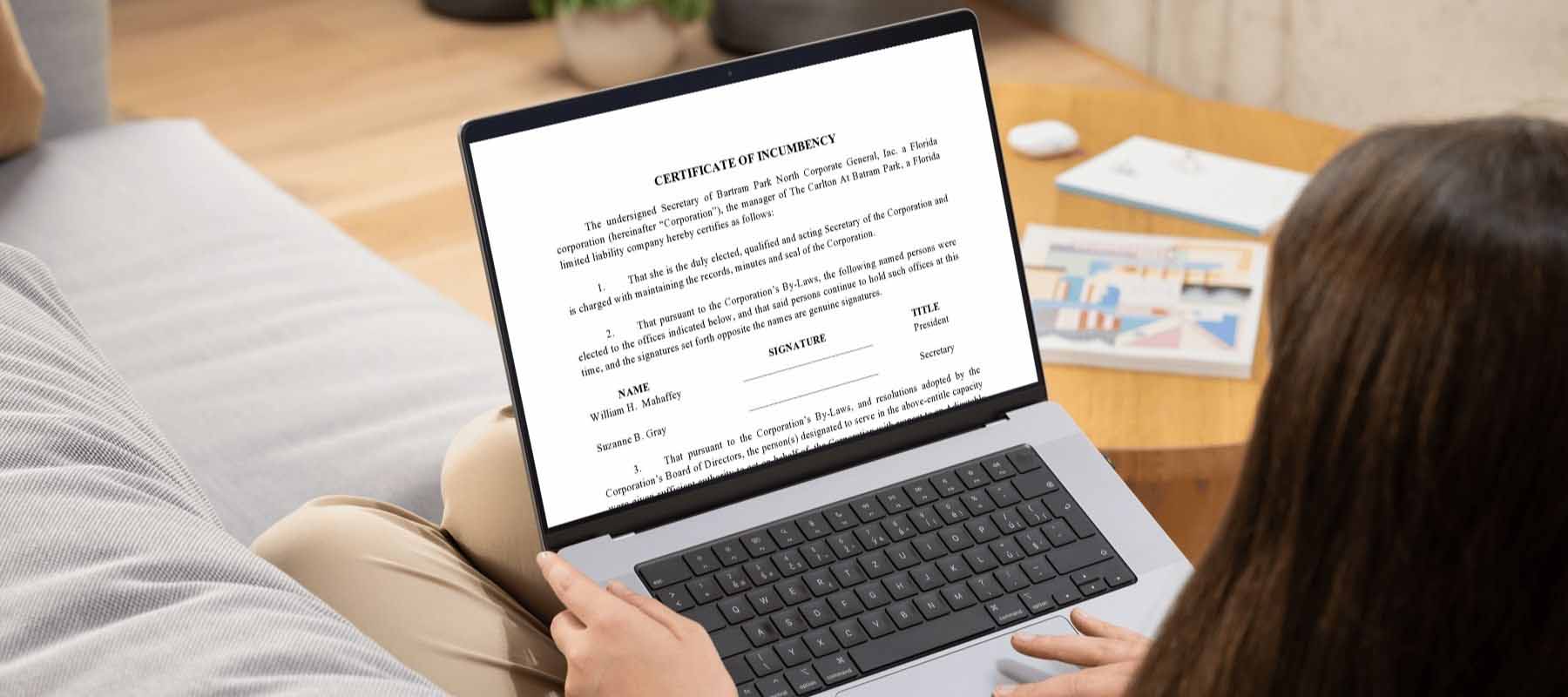 qué es el Certificate of Incumbency