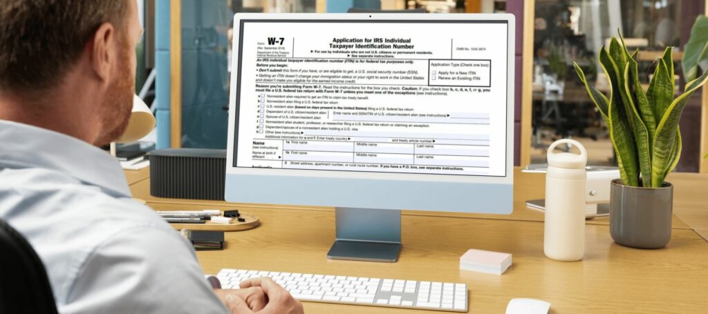 crear ITIN LLCcon el documento W-7 - Muay Tax