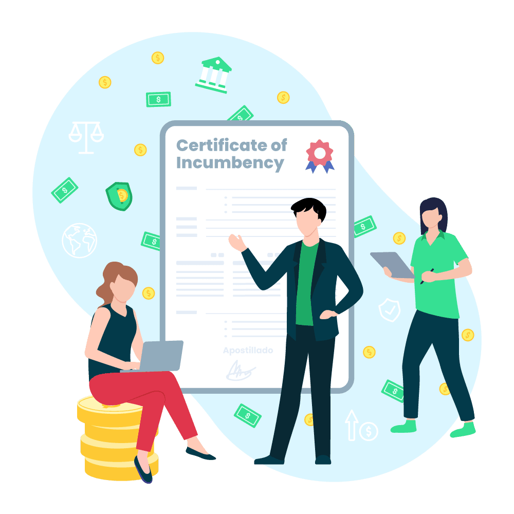 Servicio de Obtención de Certificate of Incumbency notarizado