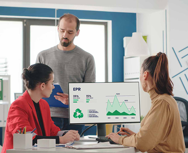 Responsabilità estesa del produttore (EPR) 1 Team analizza report EPR per adempiere alla responsabilità estesa del produttore in Europa