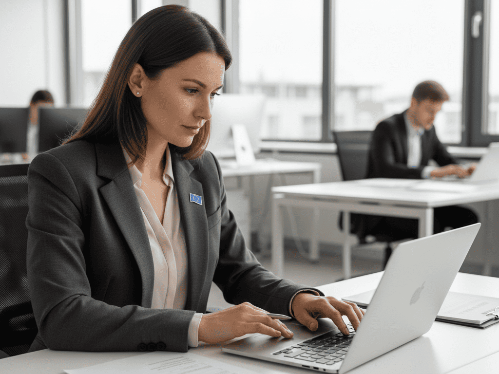 Verifica della partita IVA nel sistema VIES prima di emettere fattura intracomunitaria senza IVA con applicazione del reverse charge.